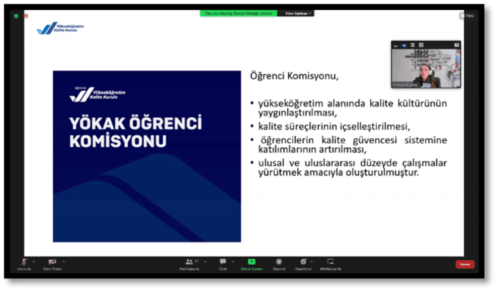 Kalite Kulübü, YÖKAK Yükseköğretimde Kalite Güvencesi ve Akreditasyon eğitimine katılım sağladı…